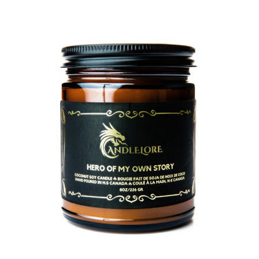 Medium Hero of my own story candle